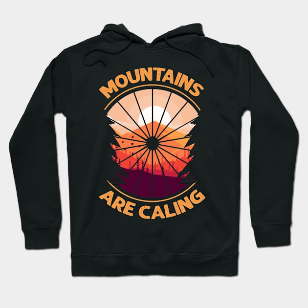 Mountains Are Caling Hoodie by slawisa